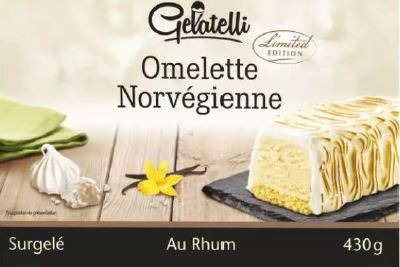 Omelette norvegienne Gelatelli Limited Edition : photo du produit rappelé le 22/07/2021