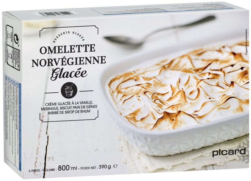 Omelette norvégienne glacée Picard : photo du produit rappelé le 28/07/2021
