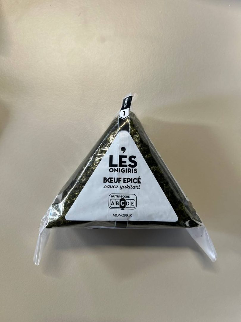 Onigiri boeuf epice 130g Monoprix : photo du produit rappelé le 04/04/2026