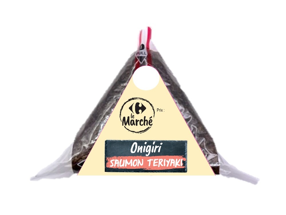 Onigiri saumon teriyaki 120g Carrefour le Marché : photo du produit rappelé le 22/10/2026