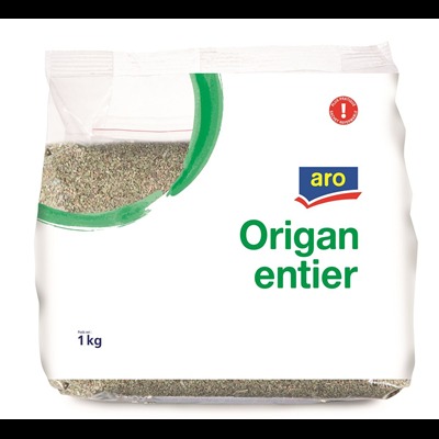 Origan entier 1kg Aro : photo du produit rappelé le 20/04/2023