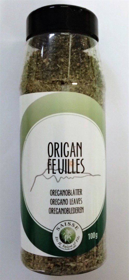 Origan feuille Saisse et Fils : photo du produit rappelé le 02/06/2023