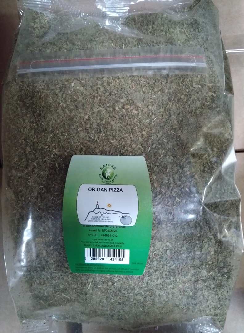 Origan pizza Saisse et Fils : photo du produit rappelé le 05/06/2023