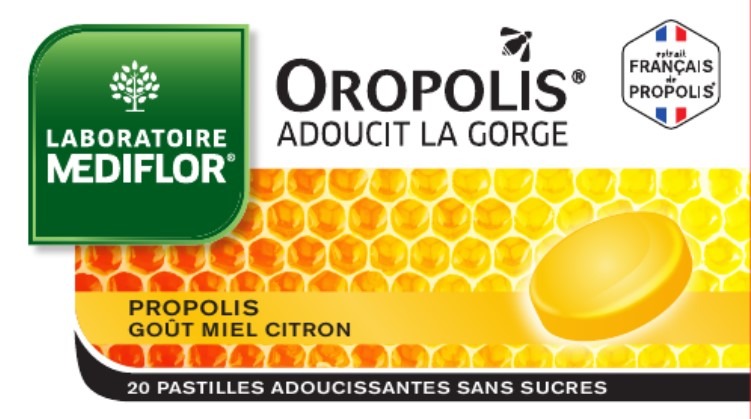Oropolis goût miel citron : photo du produit rappelé le 31/07/2023