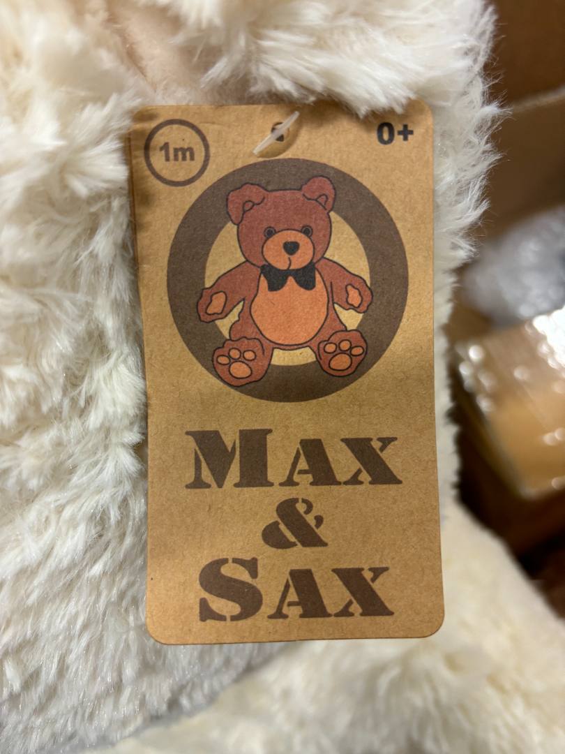 Ours en peluche 65cm Max&Sax : photo 2 sur 3 du produit rappelé le 29/10/2024