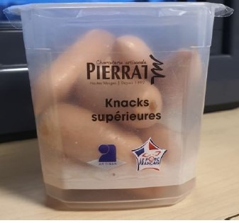 P'tites knacks superieures cocktail Pierrat : photo du produit rappelé le 30/12/2021