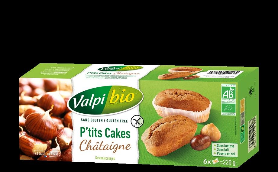 P’tits cakes châtaigne Valpibio : photo du produit rappelé le 22/06/2021