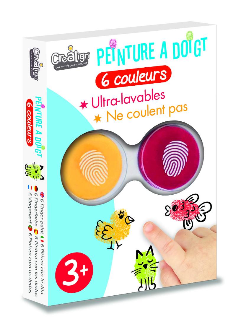 Pack 6 encreurs à doigt Créa Lign : photo du produit rappelé le 04/12/2025