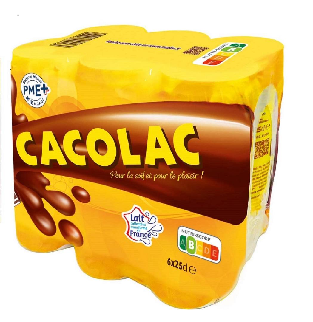 Pack de 6 canettes 25cl Cacolac : photo du produit rappelé le 27/11/2025
