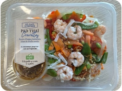 Pad thai crevettes Les Plats à Partager : photo du produit rappelé le 24/04/2025