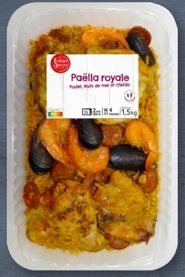 Paëlla royale 1,5kg La Cuisine des Saveurs : photo du produit rappelé le 29/05/2024