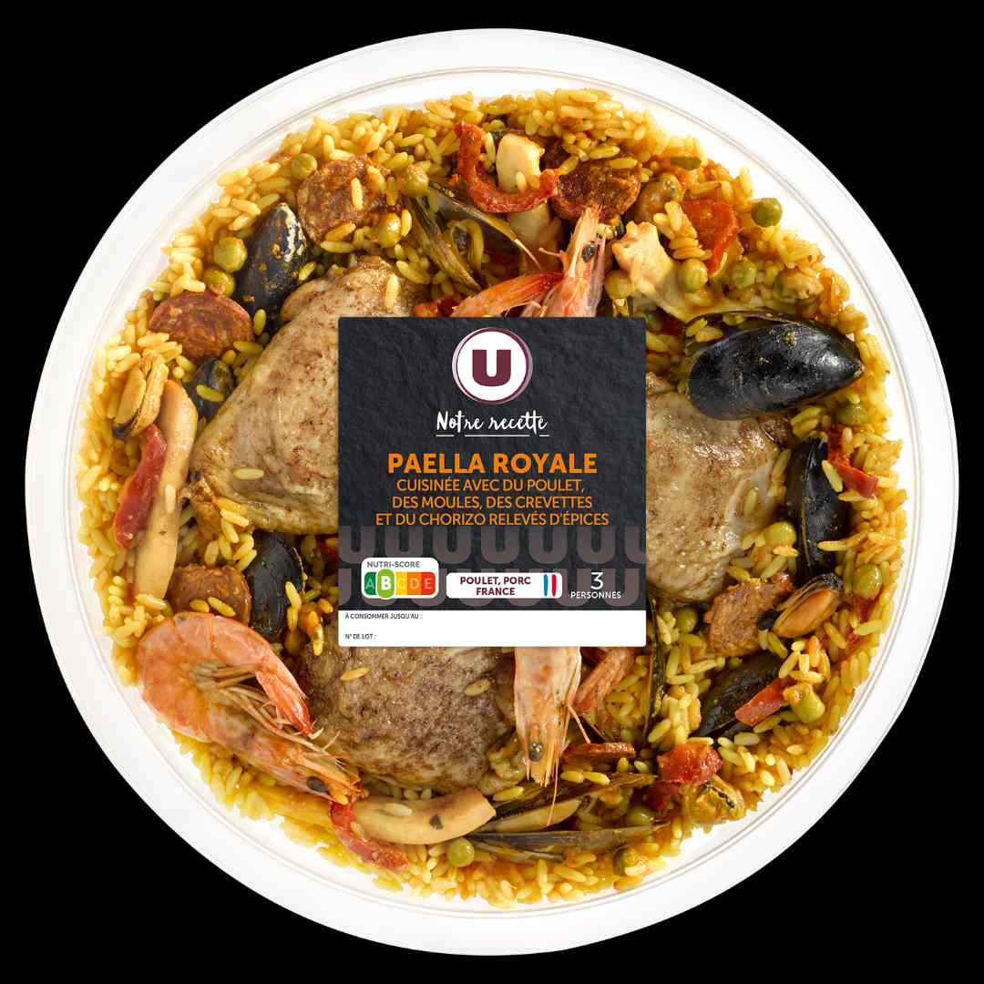Paëlla royale 350g et 1.2kg pe U : photo 2 sur 2 du produit rappelé le 08/10/2021
