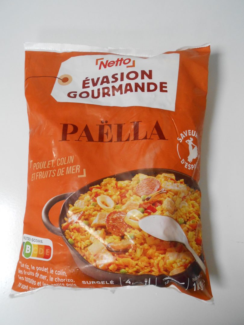 Paella surgelée Netto : photo du produit rappelé le 31/10/2024