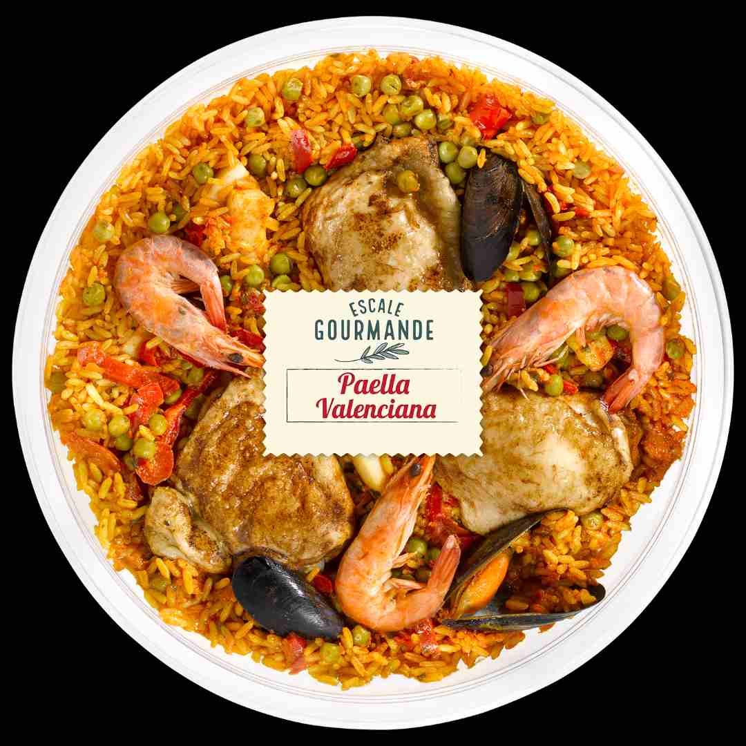 Paëlla valenciana Escale Gourmande : photo 2 sur 2 du produit rappelé le 08/10/2021