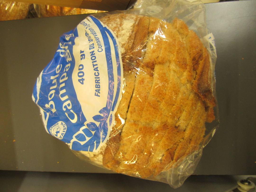 Pain campagnard, boule campagne, pavé de campagne, pain aux figues, pain : photo du produit rappelé le 17/03/2022