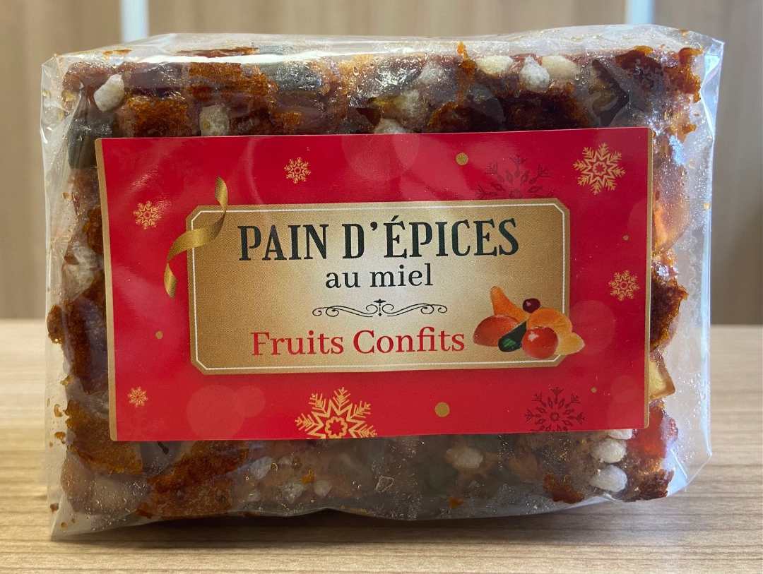 Pain d'épices au miel fruits confits 220g : photo du produit rappelé le 03/11/2025