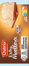 Pain de mie extra moelleux complet chabrior 500g : photo du produit rappelé le 17/07/2023