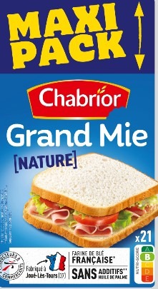 Pain de mie sandwich Chabrior : photo 4 sur 4 du produit rappelé le 24/08/2021