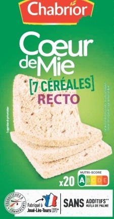Pain de mie sans croute Chabrior : photo du produit rappelé le 24/08/2021