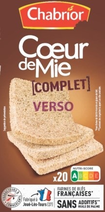 Pain de mie sans croute Chabrior : photo 2 sur 3 du produit rappelé le 24/08/2021