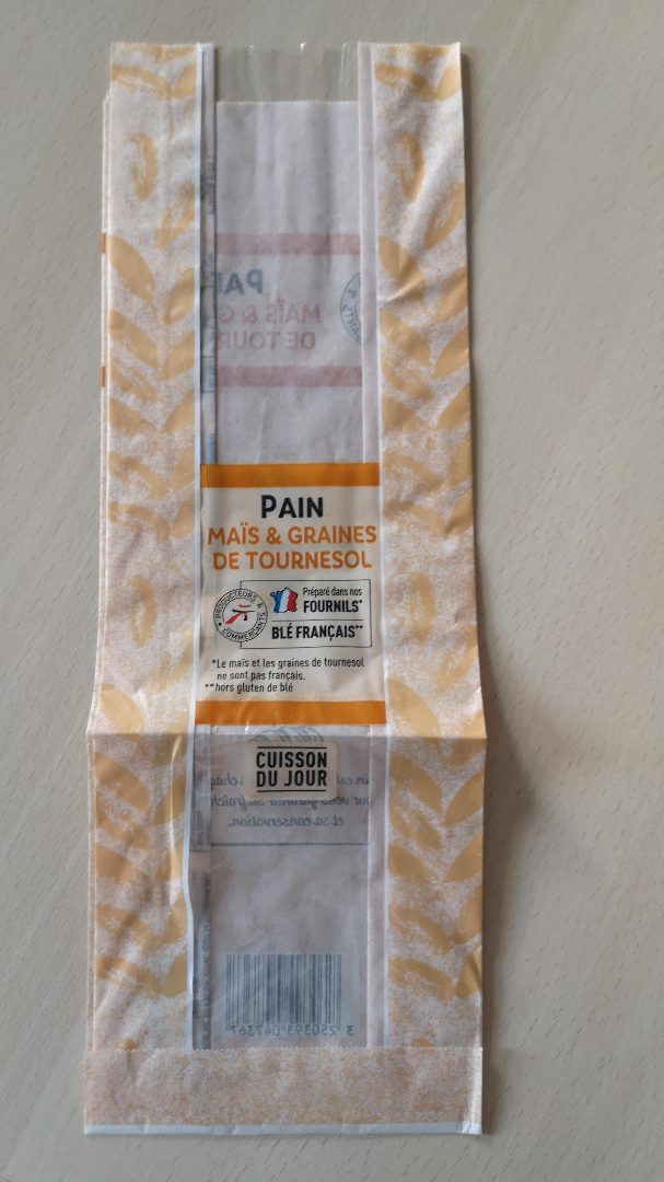 Pain maïs et graines de tournesol 300g Producteurs & Commerçants : photo 3 sur 3 du produit rappelé le 07/10/2021