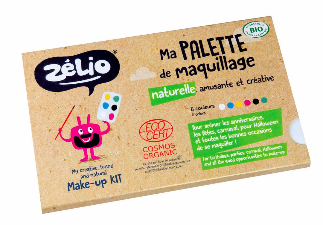 Palette de maquillage naturelle amusante et créative Zelio : photo du produit rappelé le 09/09/2021