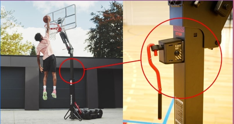 Panier de basket b900 box nba Tarmak : photo du produit rappelé le 04/07/2025