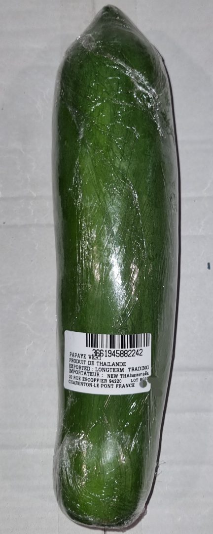 Papaye verte de thaïlande Importateur New Thai : photo du produit rappelé le 04/04/2024