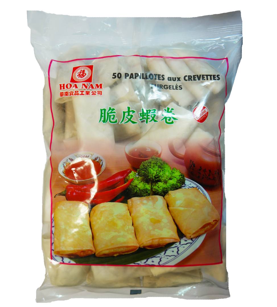 Papillotes aux crevettes Hoa Nam : photo 2 sur 2 du produit rappelé le 14/04/2021