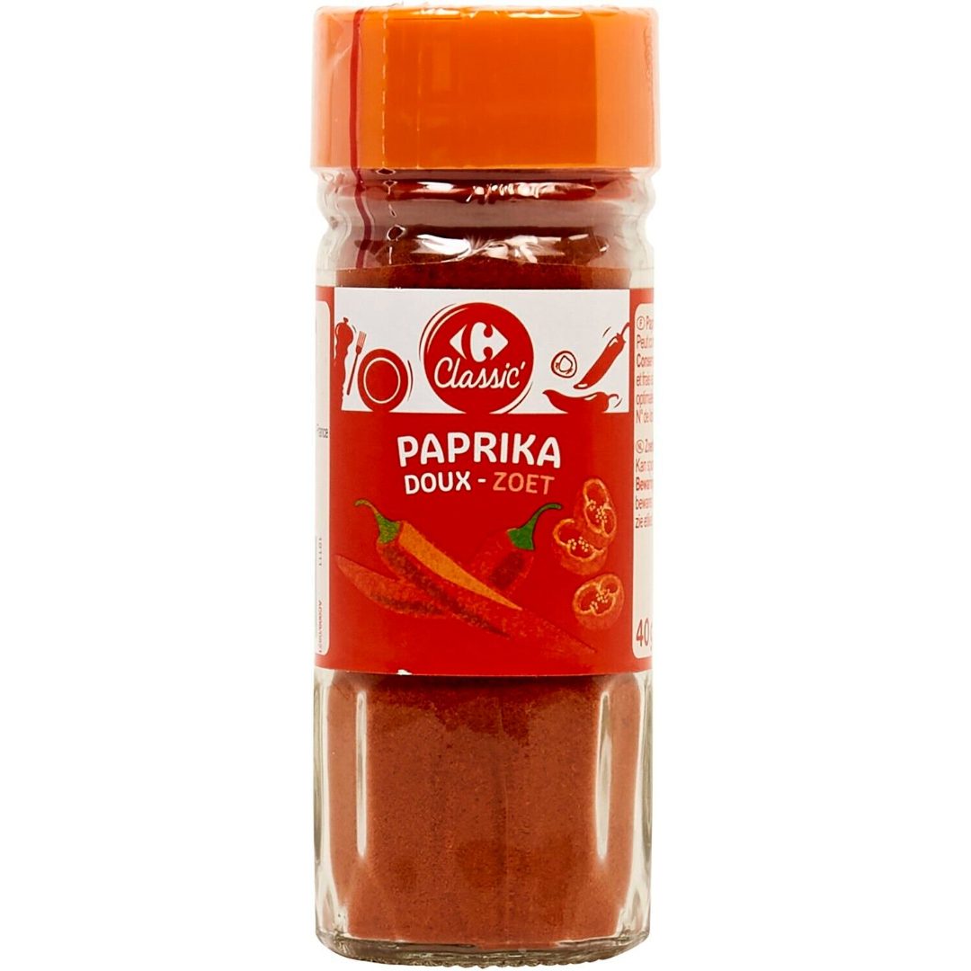 Paprika doux Carrefour Classic : photo du produit rappelé le 01/07/2025