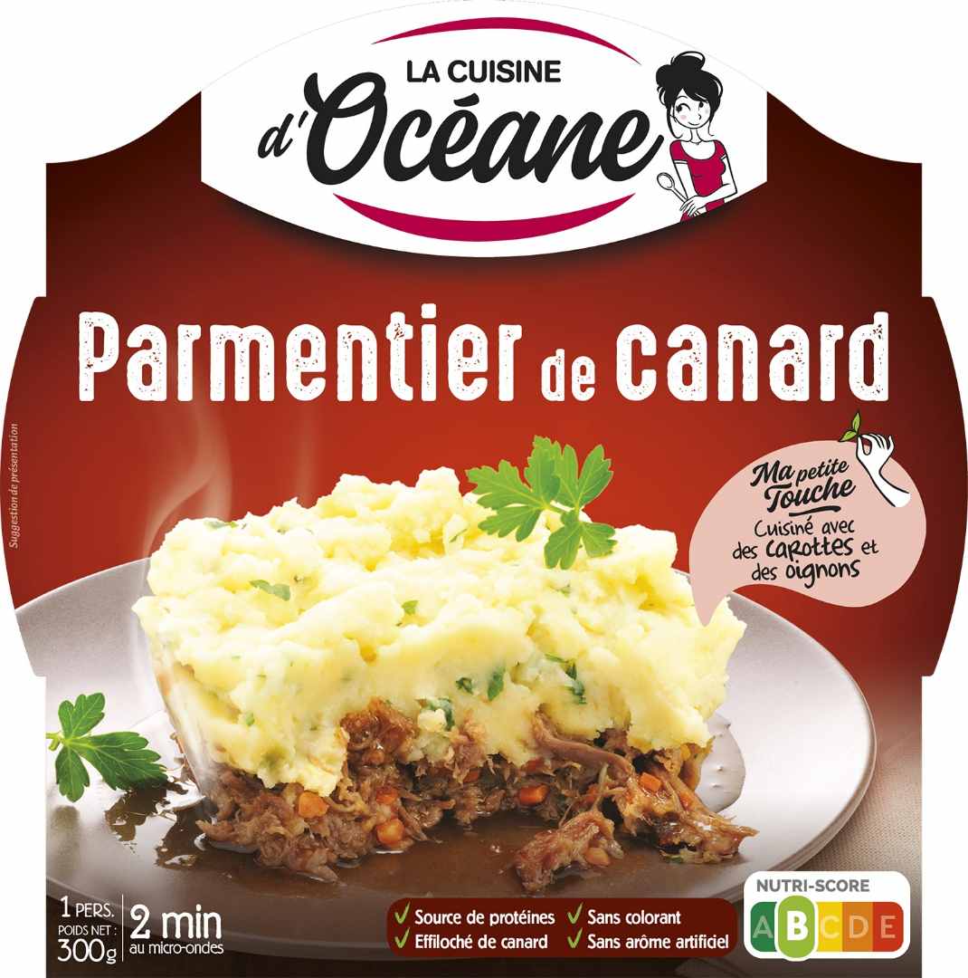 Parmentier de canard La Cuisine d'Oceane : photo du produit rappelé le 09/04/2021