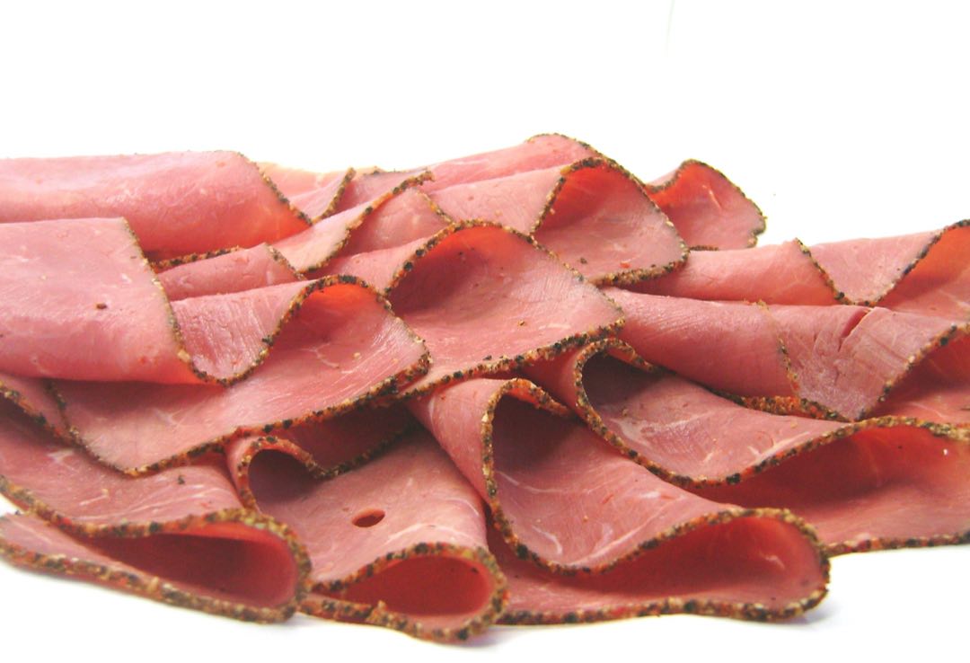 Pastrami américain surgelé tranché au poivre Profuma : photo du produit rappelé le 04/09/2025
