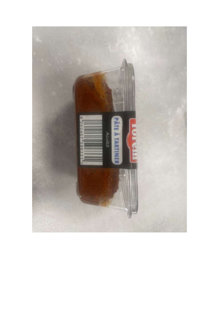 Pâte à tartiner acuka 200 g Yörem : photo 3 sur 3 du produit rappelé le 20/04/2026