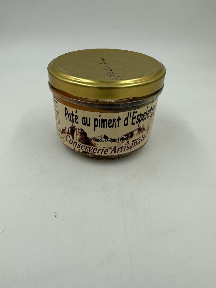 Paté au piment d'espelette 180g Conserverie Artisanale Terroir Pyrénées : photo du produit rappelé le 23/06/2023