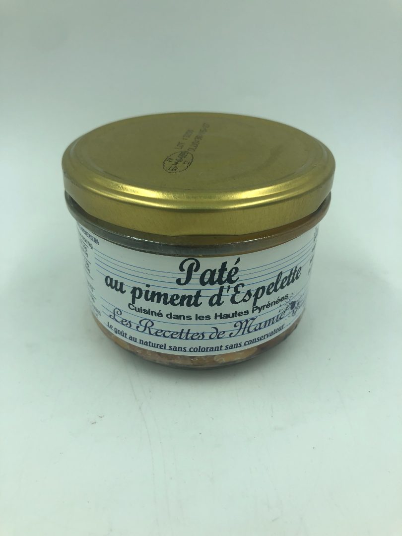 Pâté au piment d'espelette 180g Les Recettes de Mamie : photo du produit rappelé le 23/06/2023