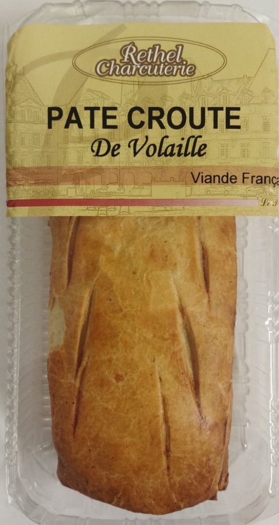 Pate croute a la volaille Rethel Charcuterie : photo du produit rappelé le 10/05/2023