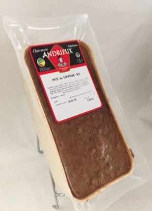 Pate de campagne 1kg Andrieux : photo du produit rappelé le 22/10/2025