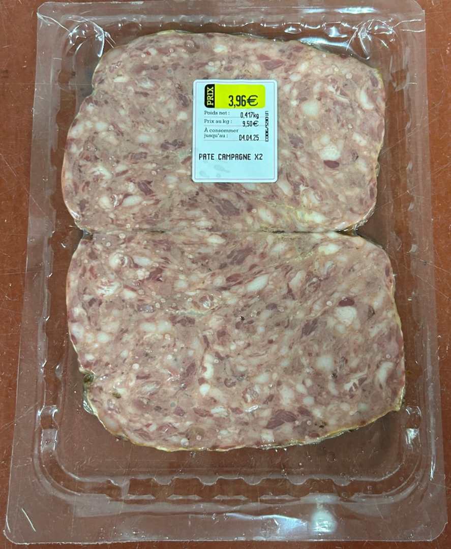 Pate de campagne Affrais : photo du produit rappelé le 08/03/2025