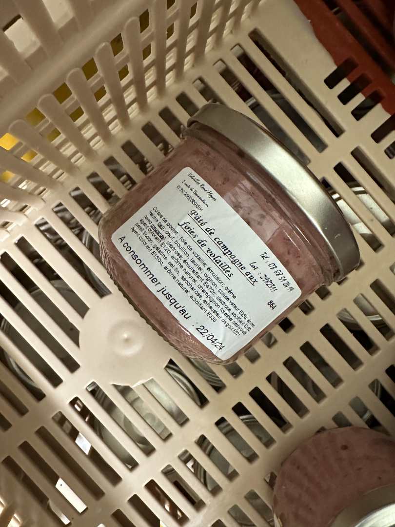 Pate de campagne aux foies de volaille Volailles René Meyer : photo du produit rappelé le 13/12/2023