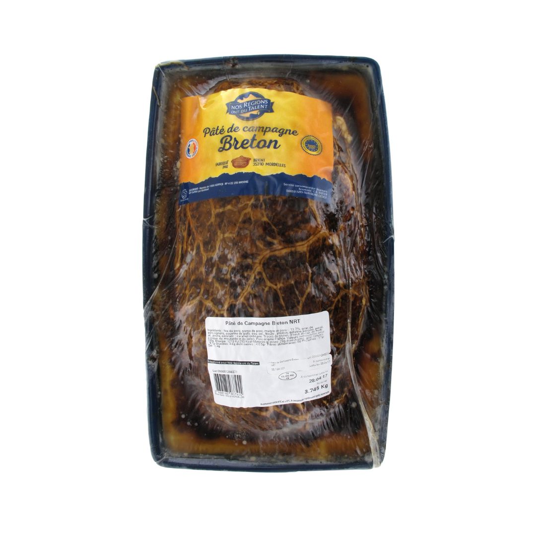 Pâté de campagne breton Nos Regions Ont du Talent : photo du produit rappelé le 18/10/2024