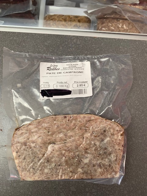 Pate de campagne La Ferme Reilhes : photo du produit rappelé le 15/04/2024
