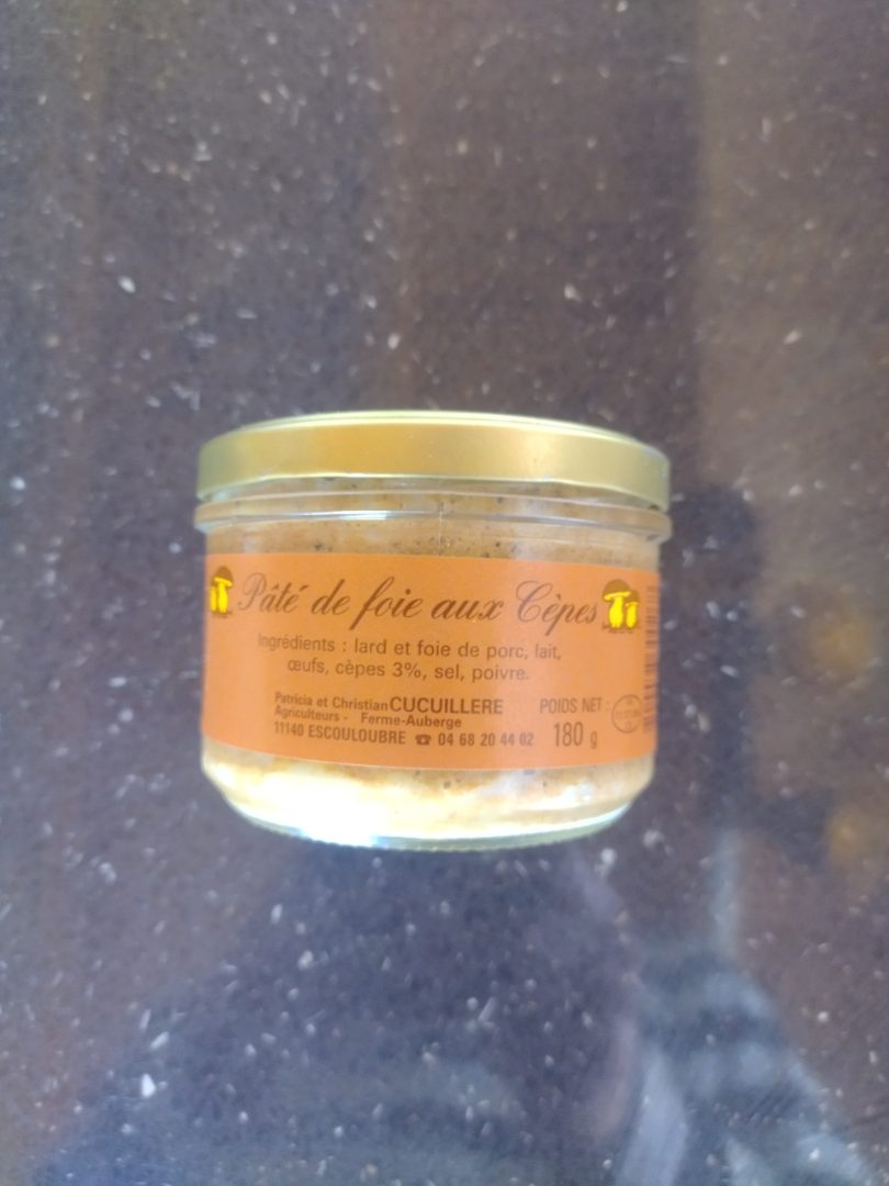 Pâté de foie aux cèpes pur cochon Le Cochon du Madres : photo du produit rappelé le 22/10/2026