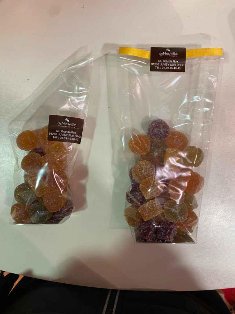 Pâte de fruits mini pastilles acidulés De Neuville : photo du produit rappelé le 23/12/2022
