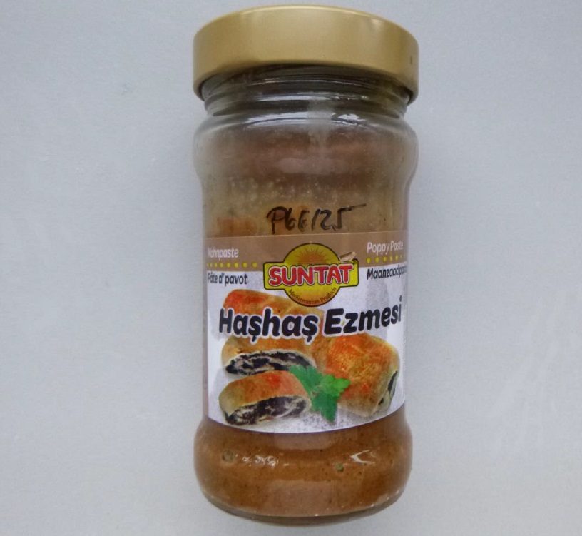 Pâte de graines de pavot ( suntat mohnpaste) : photo du produit rappelé le 06/08/2025