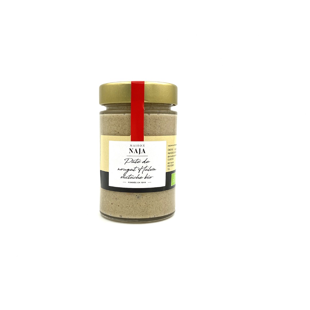 Pâte de nougat halva pistache bio Maison Naja : photo du produit rappelé le 26/05/2021