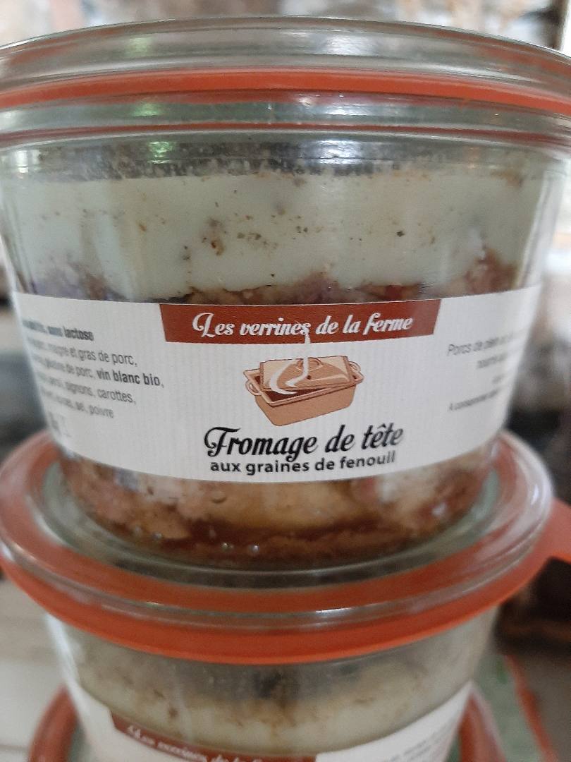 Paté de porc rillettes de porc fromage de tete les verrines Gaec le Merinos : photo 3 sur 3 du produit rappelé le 16/06/2021