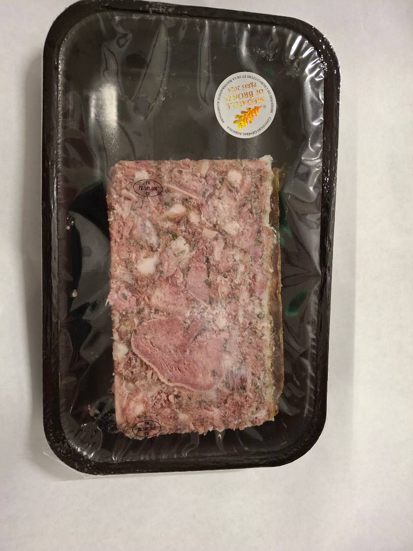 Pate de tete persille s/at Charcuterie Cosme : photo du produit rappelé le 26/01/2026