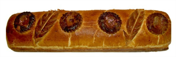 Pate en croute charcutier sous vide vendu a la tranche au rayon traiteur : photo du produit rappelé le 17/06/2021