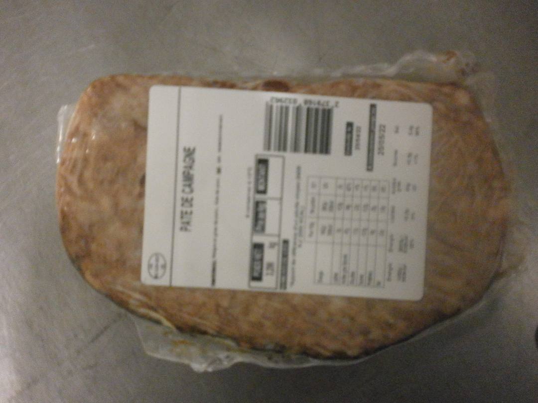 Pate four Salaisons de la Vernede : photo 1 sur 2 du produit rappelé le 20/04/2022