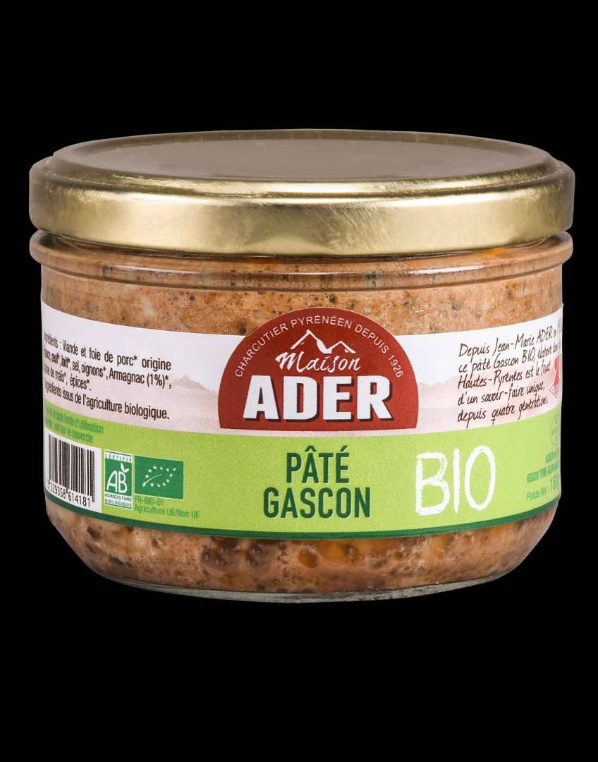 Pâté gascon bio Ader : photo du produit rappelé le 05/11/2025